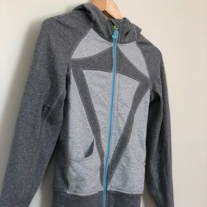 IVIVVA By Lululemon Grey and blue Full zip hoodie